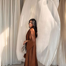 Charger l'image dans la galerie, Abaya Kimono Marron