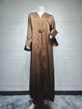 Charger l'image dans la galerie, Abaya Kimono Marron