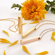 Charger l'image dans la galerie, <p style="color:#8650B0";><b>PERSONNALISÉ</b></p>Collier Prénom Arabe Vertical 3D