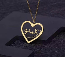 Charger l'image dans la galerie, Collier prénom arabe personnalisé coeur or