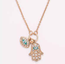 Charger l'image dans la galerie, Collier Main de Fatma avec Oeil