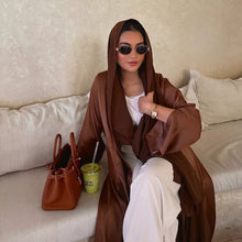Charger l&#39;image dans la galerie, Abaya Kimono Marron
