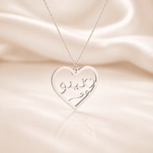 Charger l'image dans la galerie, <p style="color:#8650B0";><b>PERSONNALISÉ</b></p>Collier prénom personnalisé cœur
